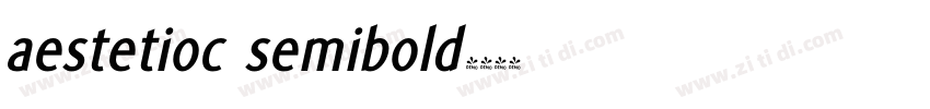 aestetioc semibold字体转换